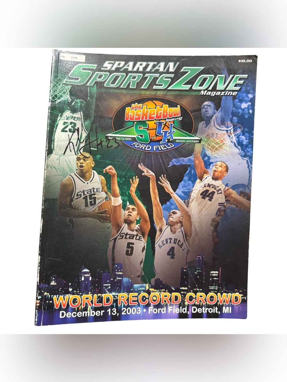 Michigan State Spartans Kelvin Torbert Signed Autograph Sports Zone Magazine